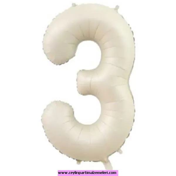 3 Rakam Kum Beji Folyo Balon 